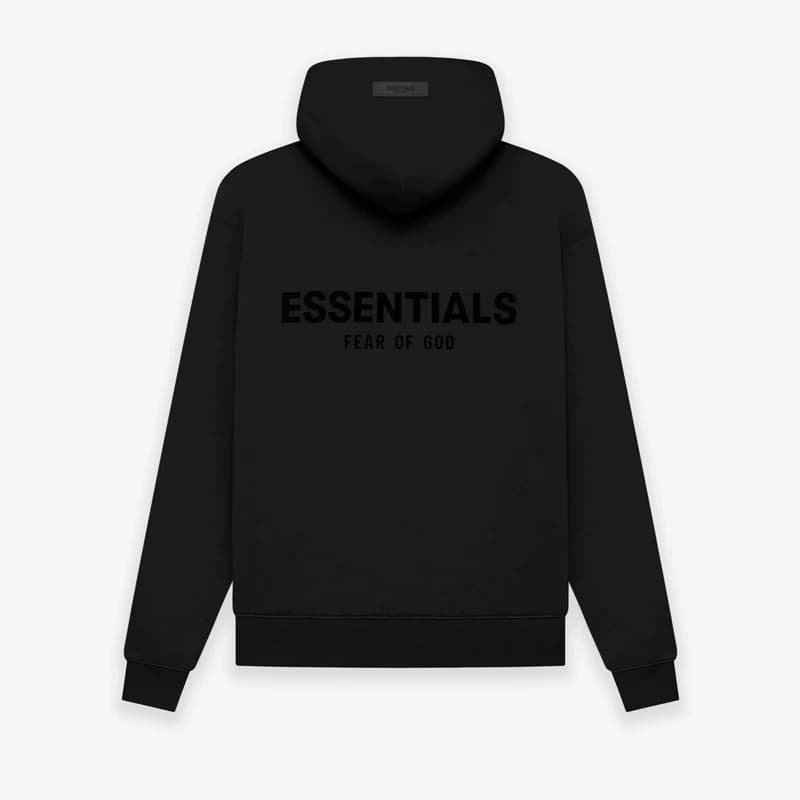 essentials hooded sweater flocked printed fleece lined men's and women's spring couple coat American top fog double line from Taobao