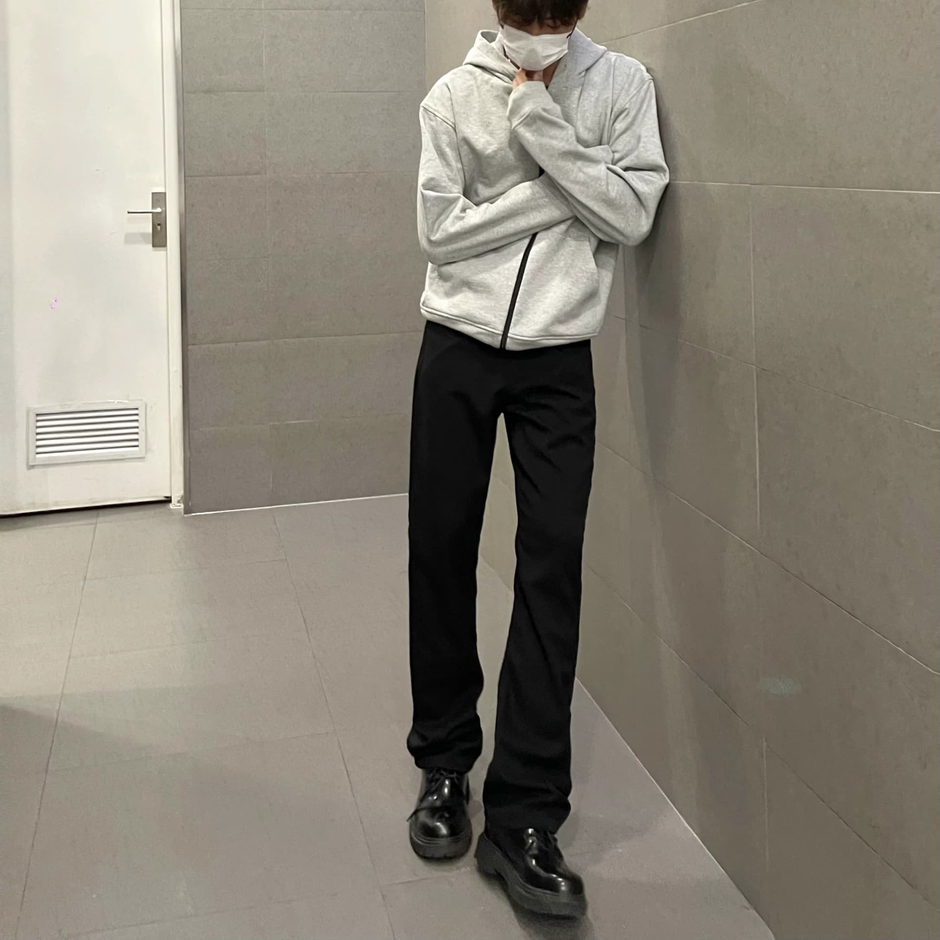 Independent vujade style flared trousers versatile casual trousers kenijima straight trousers men's cleanfit from Taobao