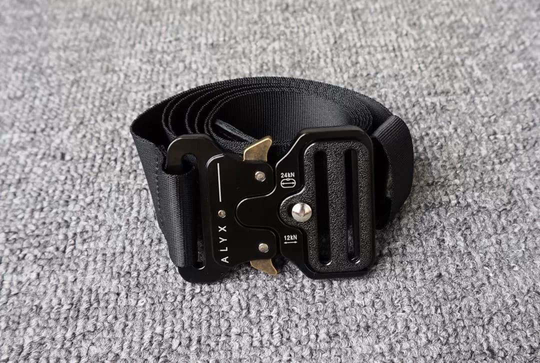 ALYX men and women couple belt 1017 9SM Youth High Street all match Tactical function metal buckle canvas belt tide from Taobao
