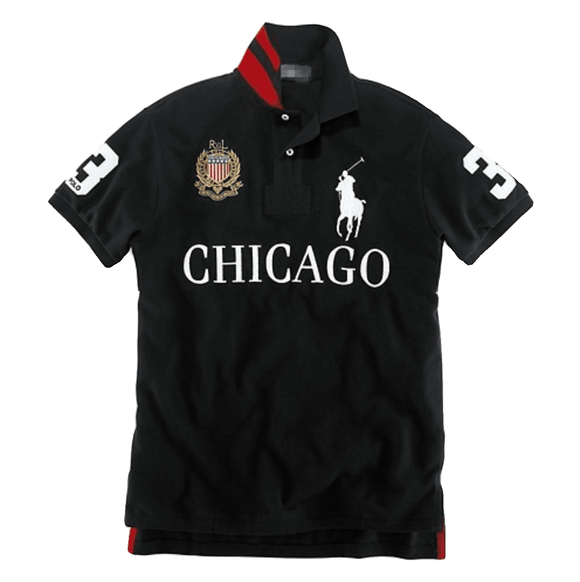 Summer retro men's stand up collar POLO shirt short sleeved T shirt Chicago New York City Edition casual tops T shirt men from Taobao