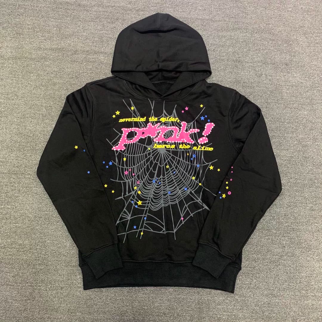 Young Thug Sp5der 555555 Pink Hoodie from Taobao