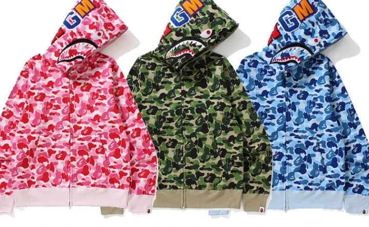 Bape Camo Zip Ups — Hoodies from 1688