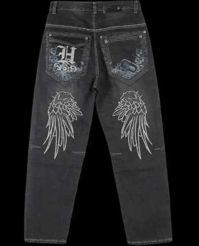 VUTLURE WING EMBROIDERY — Pants from 1688, photo 1 of 2
