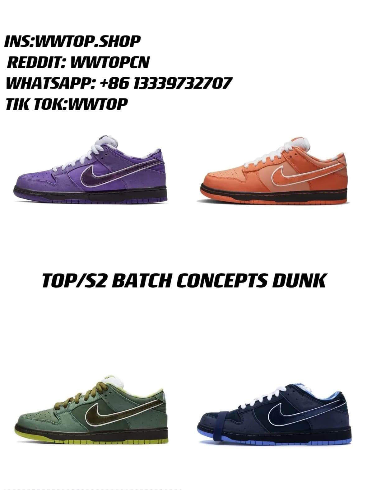 Dunk Low Concepts 8 colour ways — product from Weidian, photo 1 of 2