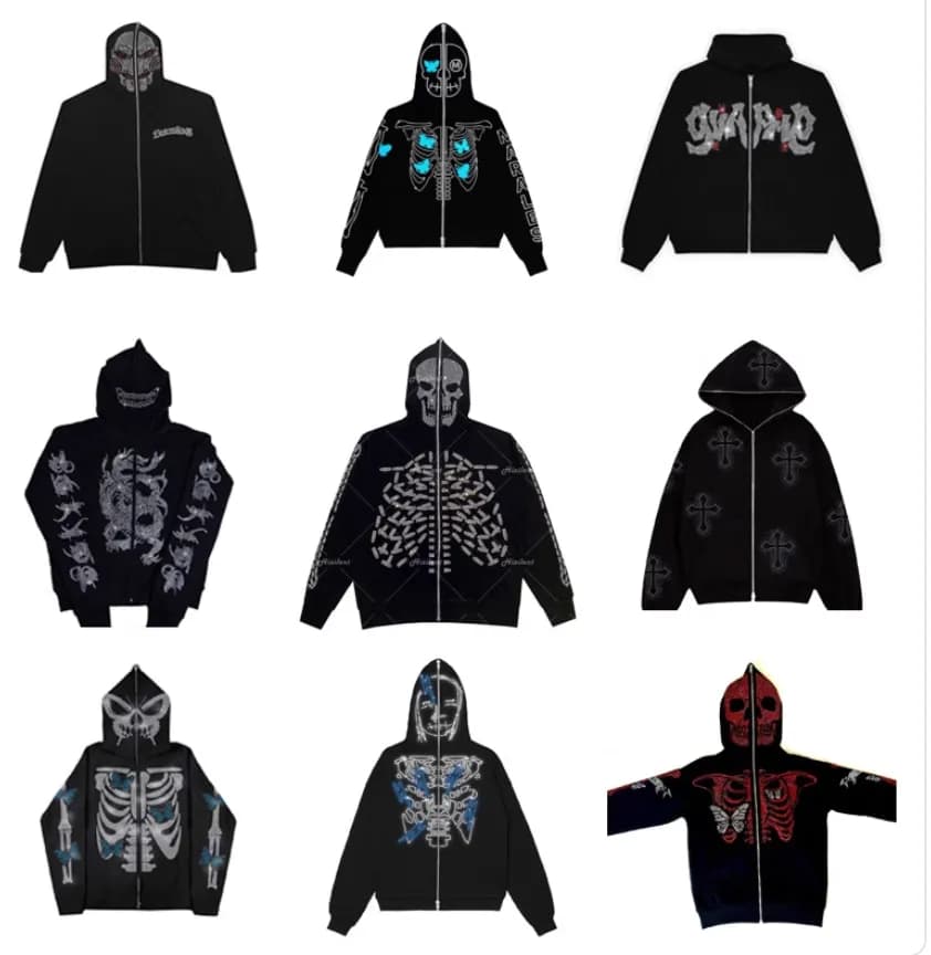 y2k zip hoodie — Hoodies from Taobao, photo 1 of 2