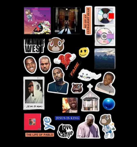 KANYE WEST STICKERS — Accessories from Taobao, photo 1 of 2