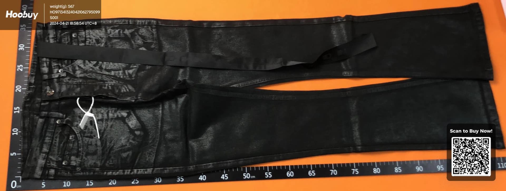 Rick Owens Waxed jeans — product from Taobao, photo 1 of 2