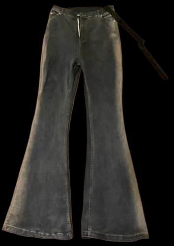 RICK OWENS WASHED FLARED DENIM — Pants from Taobao, photo 1 of 2