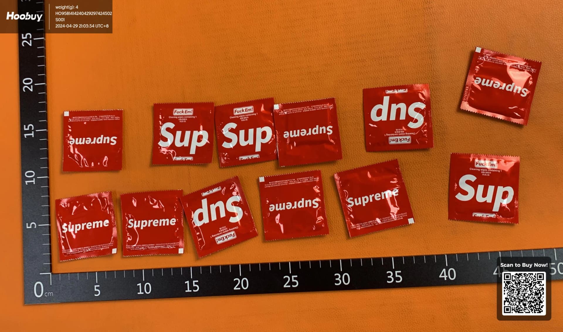 supreme condoms from Taobao