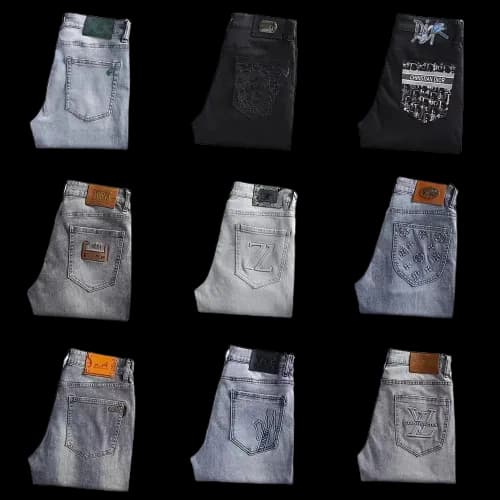 LUXURY BRANDS JEANS Versace Louis Vuitton Gucci Dior Moncler Fendi Armani Fendi Chrome Hearts — Pants from Weidian
