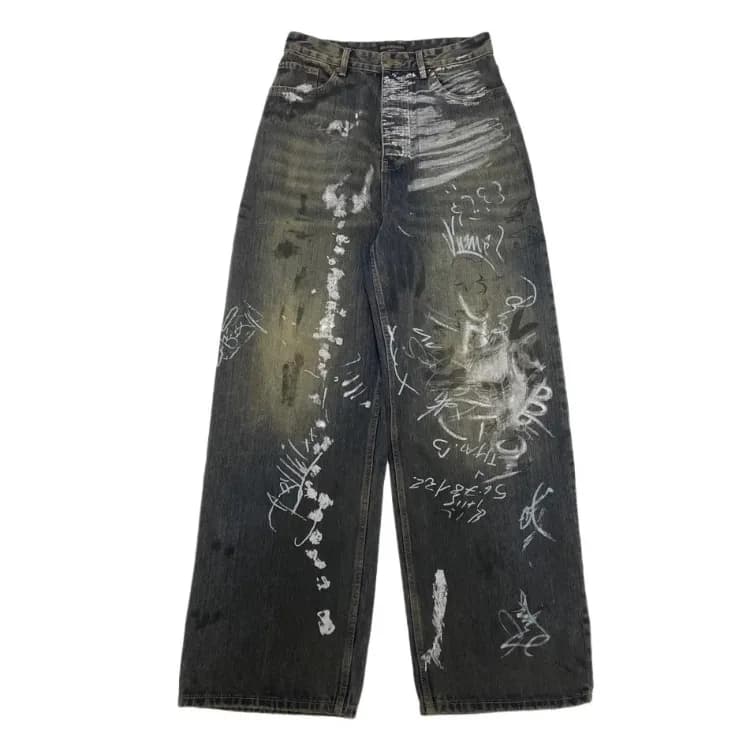 BLenciaga Graffiti Pants 2 Styles — Pants from Weidian, photo 1 of 4