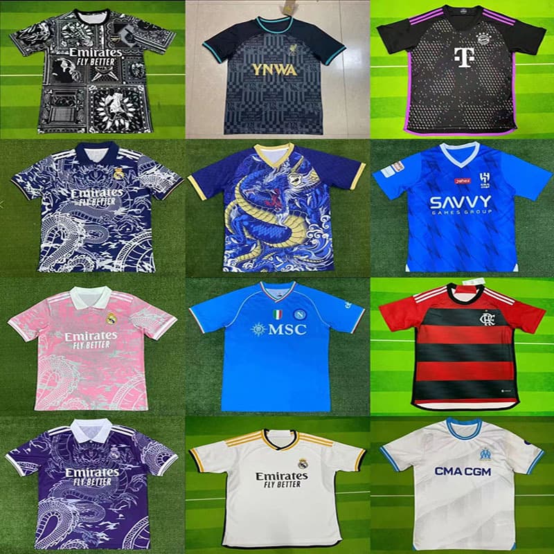 Football Jersey Fan Edition Real Madrid Home Arsenal AC Milan Inter Milan Naples Germany Away from 1688