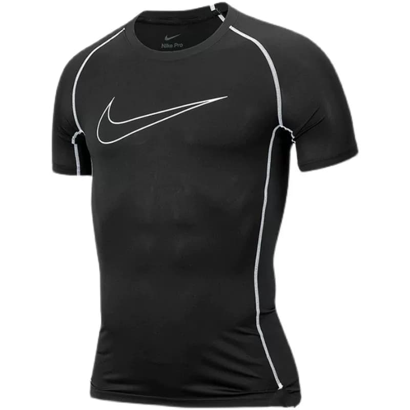 Men's sports tights short sleeved T shirt quick drying sports running basketball training suit muscle top fitness clothes from Taobao