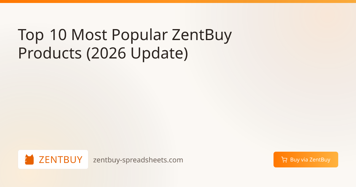 Top 10 Most Popular ZentBuy Products (2026 Update)